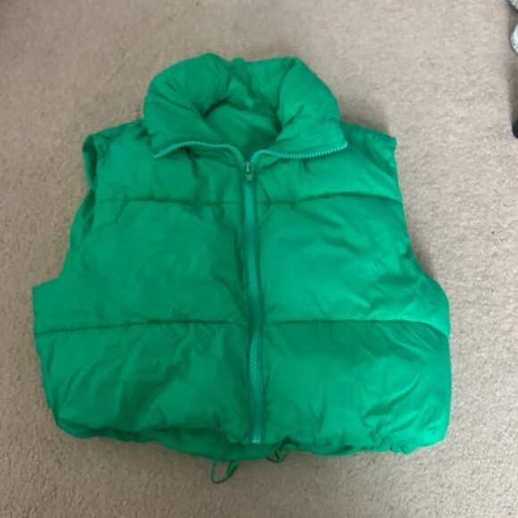 Jackets & Blazers - Green puffer vest